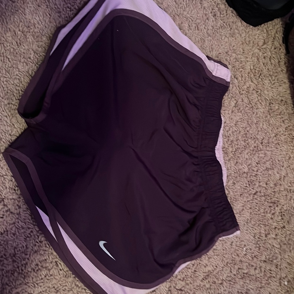 Purple Nike dri fit shorts